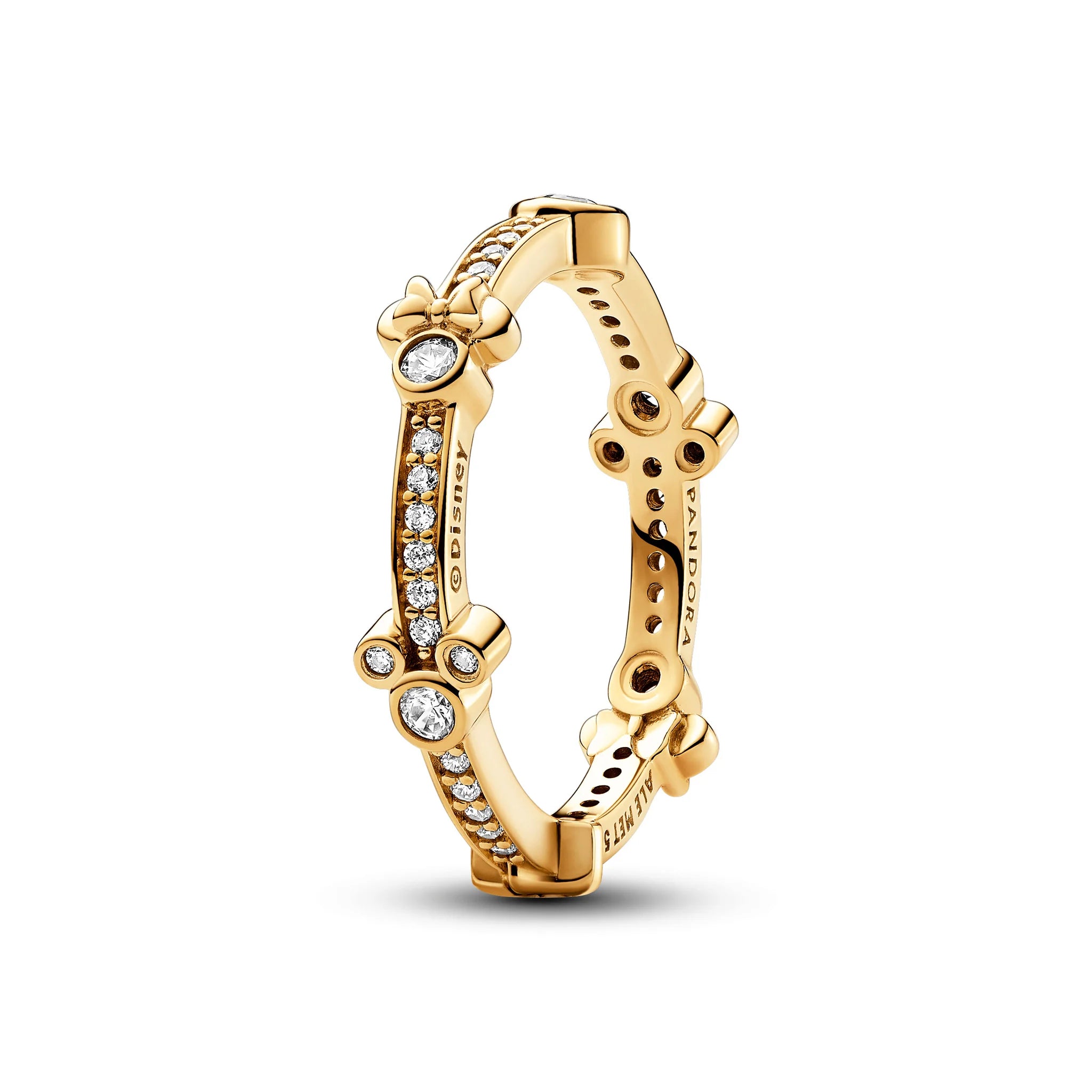 YJ Disney Mickey & Minnie Mouse Sparkling Eternity Ring