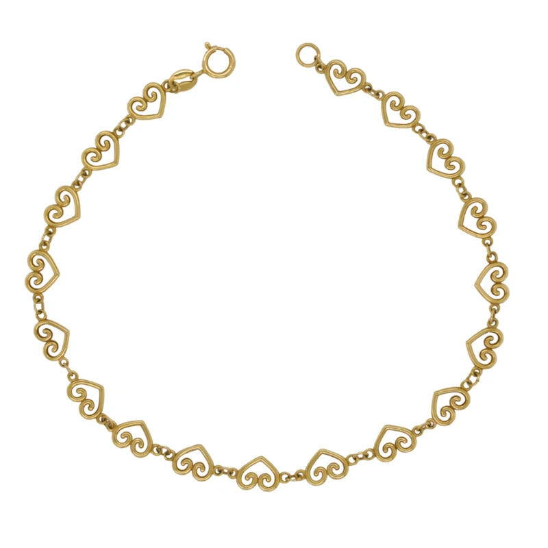 YJ Heart Link Bracelet
