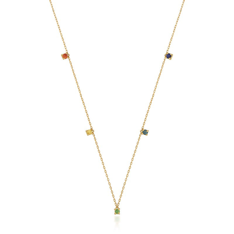 YJ Colored Stone Necklace