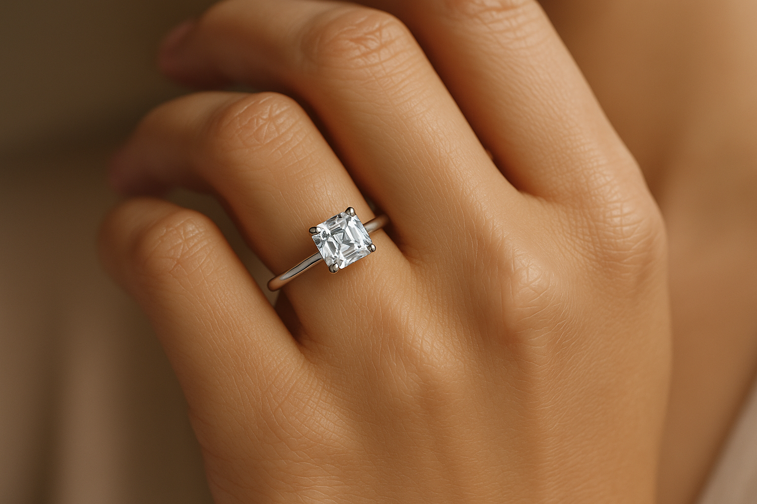 Ring being worn