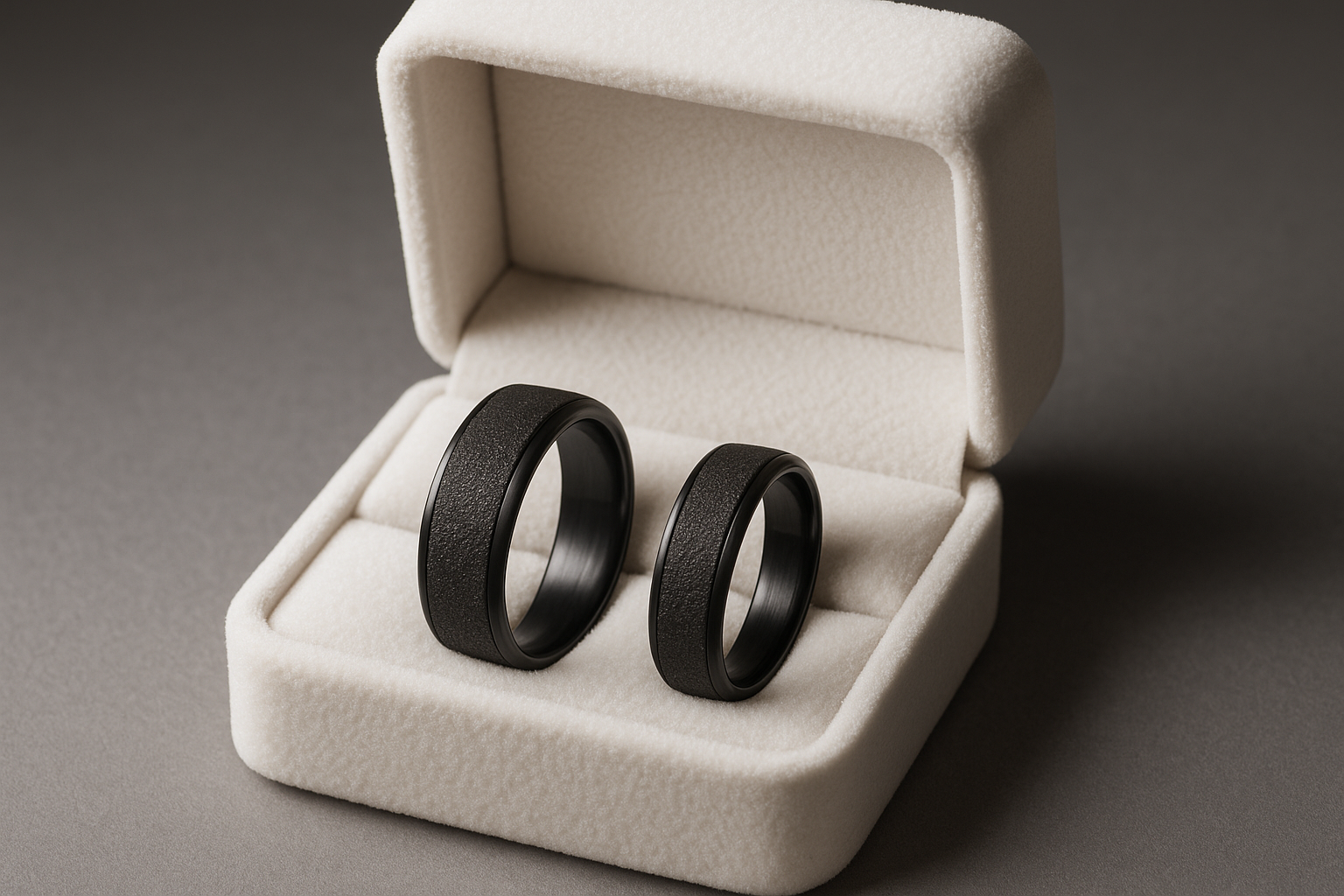 Rings in jewelry box