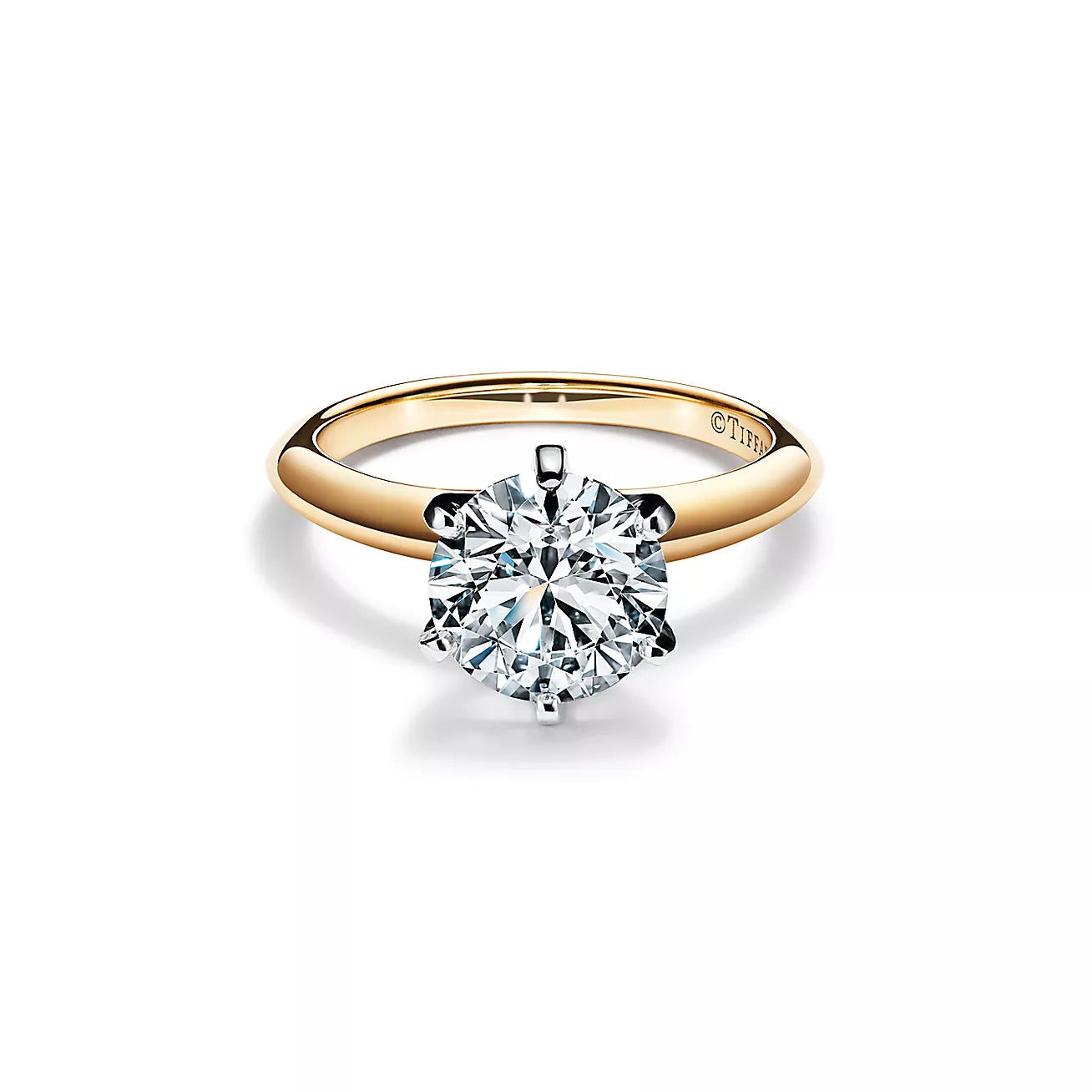 YJ Engagement Ring in 18k Yellow Gold