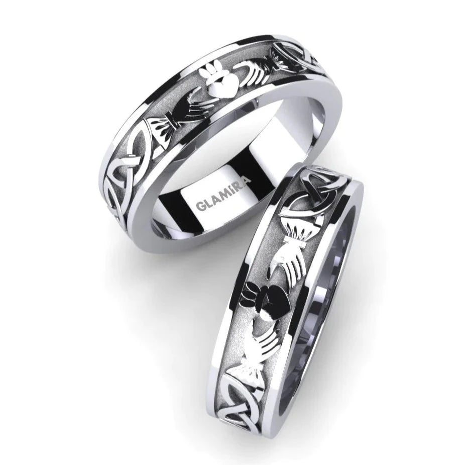 YJ Wedding Ring Celtic Claddagh